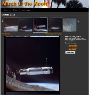Скриншот сайта March to the Moon