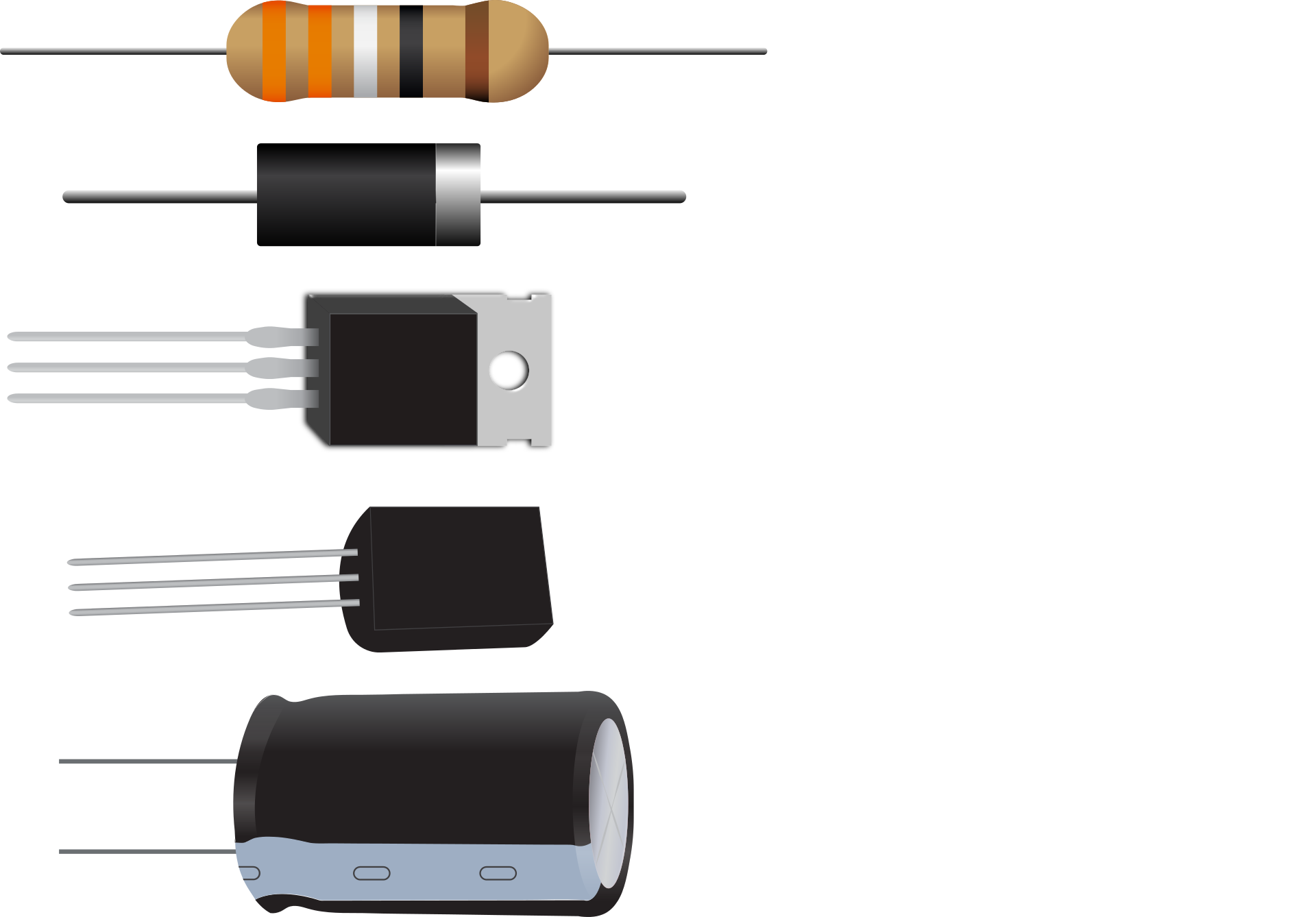 D component. Резисторы транзисторы конденсаторы диоды. Диод резистор конденсатор. Транзистор резистор диод. Диод транзистор сопротивление резистора.