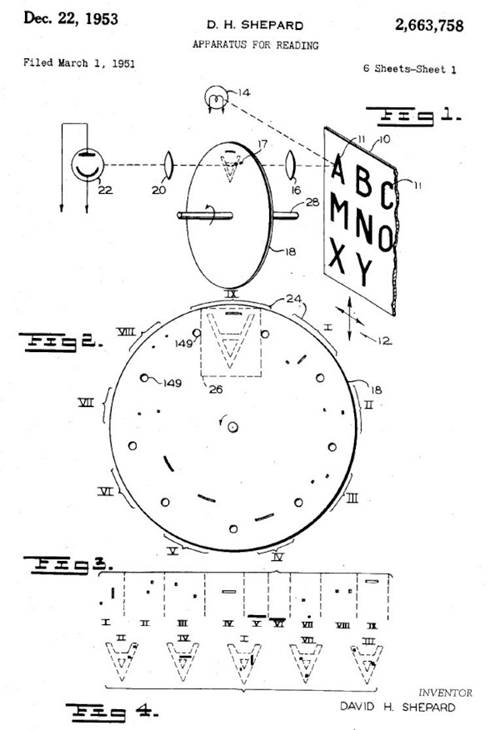 Источник: US patent Nr. 2663758 for apparatus for reading