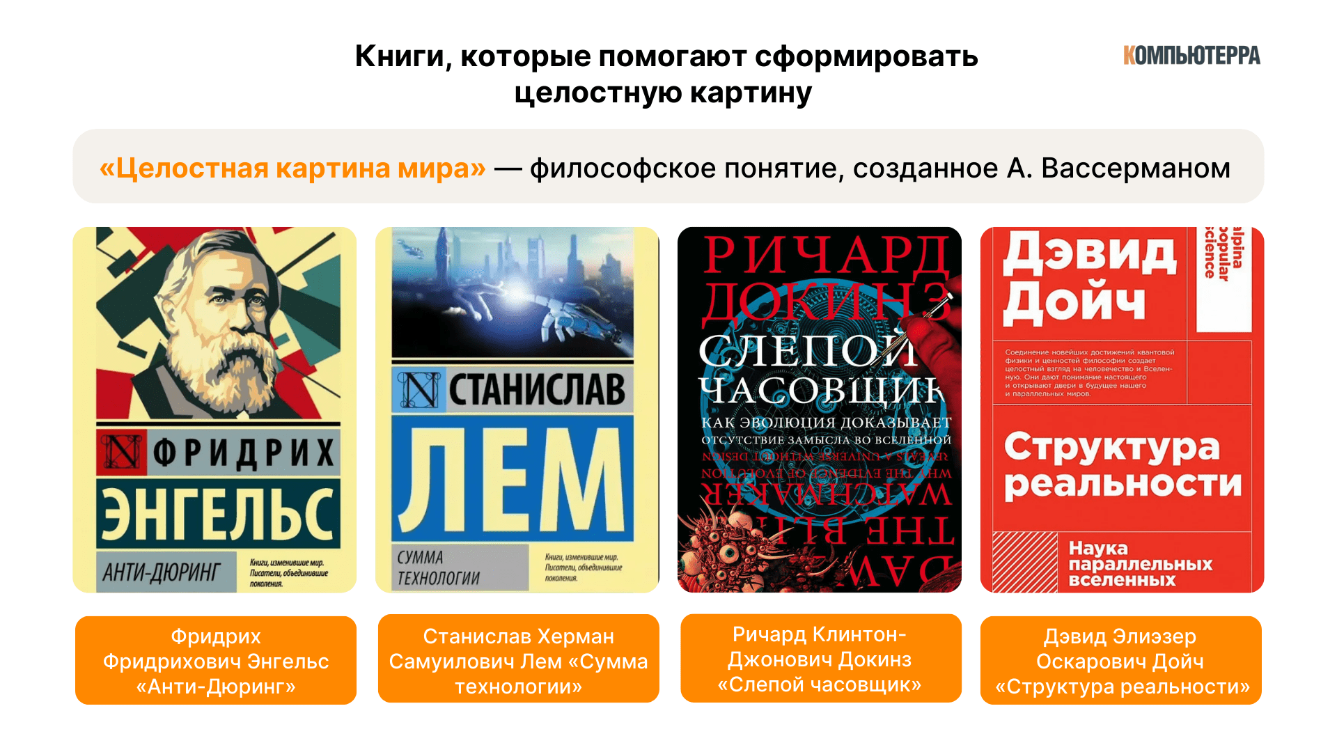 Вассерман и книги, которые он советует прочитать